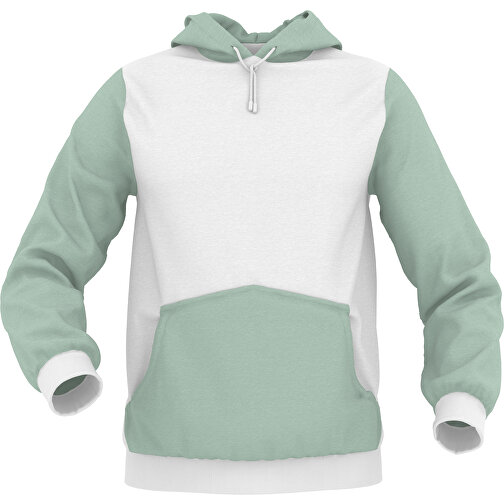 Hoodie Urban - Inkl. Individueller Gestaltung , zartgrün, 70% Baumwolle, 30 % Polyester, S, , Bild 1