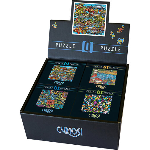 Q-Puzzle Display fargeblanding (16 brikker), Bilde 1