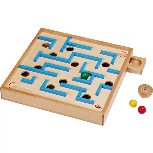 Gioco del labirinto in legno di faggio, Immagine 1