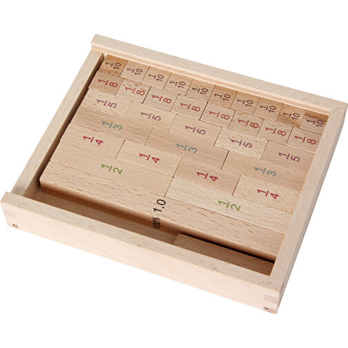 Calculatrice de fractions de longueurs dans une boîte en bois, Image 1