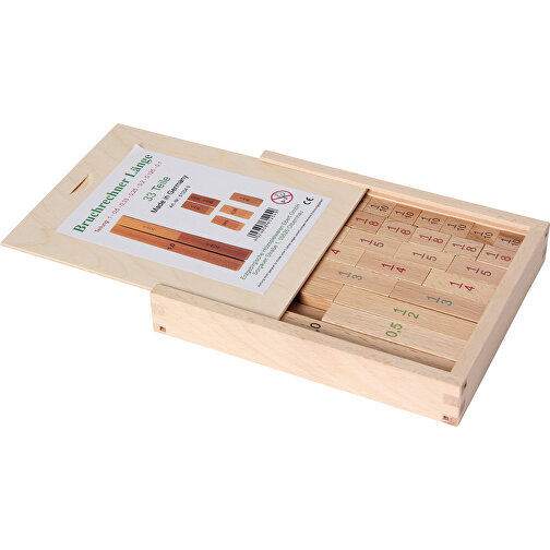 Calculatrice de fractions de longueurs dans une boîte en bois, Image 4