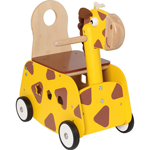 Schiebewagen Giraffe , , 43,00cm x 43,00cm x 24,00cm (Länge x Höhe x Breite), Bild 1