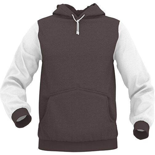 Hoodie Urban - Inkl. Individueller Gestaltung , dunkelbraun, 70% Baumwolle, 30 % Polyester, L, , Bild 1