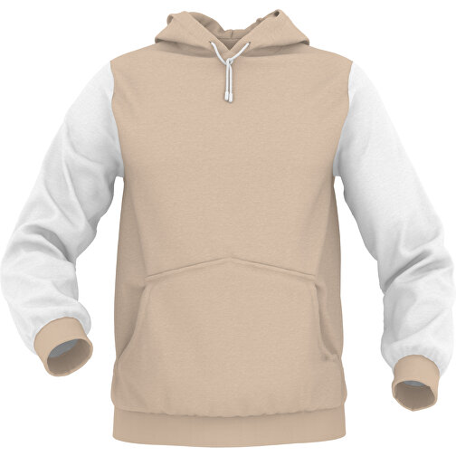 Hoodie Urban - Inkl. Individueller Gestaltung , zartbraun, 70% Baumwolle, 30 % Polyester, XL, , Bild 1