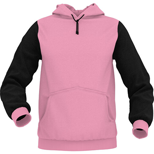 Hoodie Urban - Inkl. Individueller Gestaltung , hellrosa, 70% Baumwolle, 30 % Polyester, M, , Bild 1