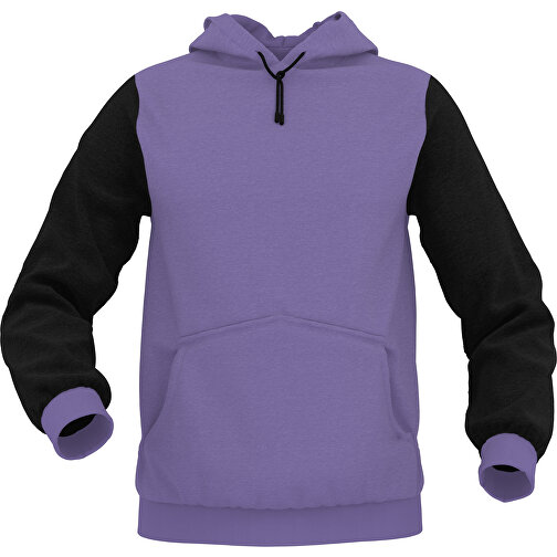 Hoodie Urban - Inkl. Individueller Gestaltung , dunkellila, 70% Baumwolle, 30 % Polyester, M, , Bild 1