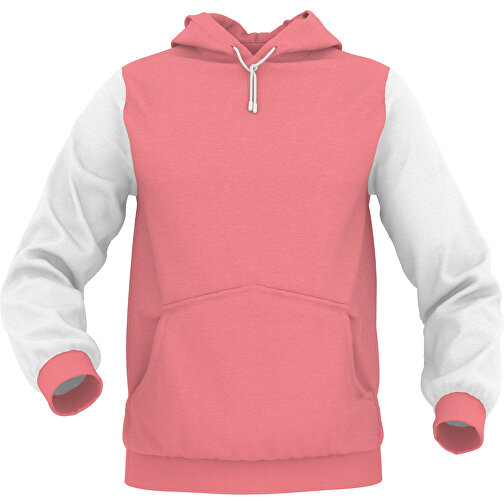 Hoodie Urban - Inkl. Individueller Gestaltung , lachspink, 70% Baumwolle, 30 % Polyester, M, , Bild 1