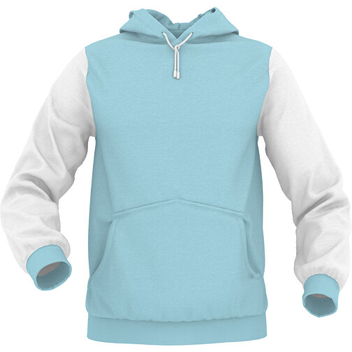 Hoodie Urban - Inkl. Individueller Gestaltung , zartblau, 70% Baumwolle, 30 % Polyester, M, , Bild 1