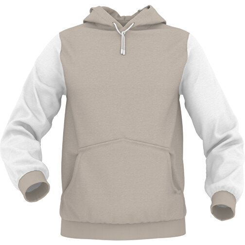 Hoodie Urban - Inkl. Individueller Gestaltung , zartgrau, 70% Baumwolle, 30 % Polyester, L, , Bild 1