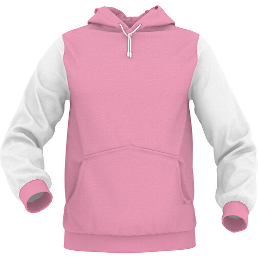 Hoodie Urban - Inkl. Individueller Gestaltung , hellrosa, 70% Baumwolle, 30 % Polyester, M, , Bild 1