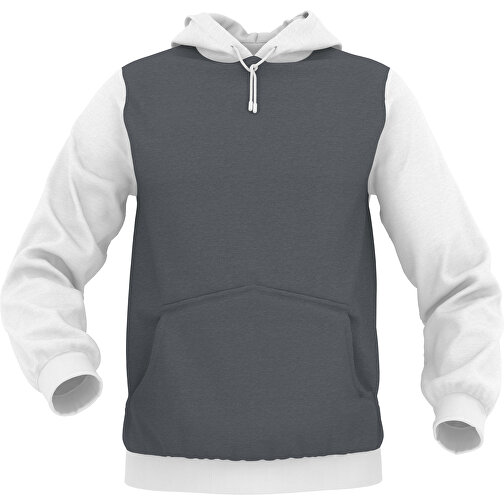 Hoodie Urban - Inkl. Individueller Gestaltung , dunkelgrau, 70% Baumwolle, 30 % Polyester, M, , Bild 1