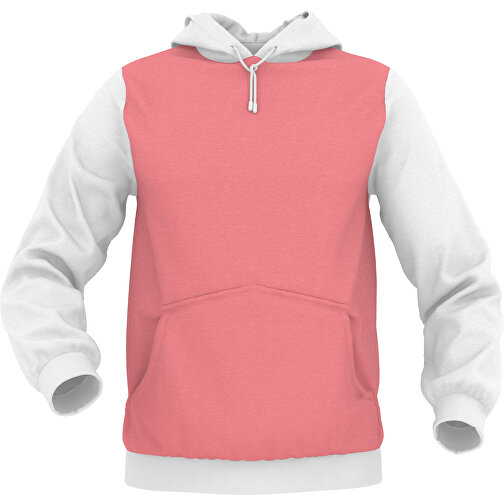 Hoodie Urban - Inkl. Individueller Gestaltung , lachspink, 70% Baumwolle, 30 % Polyester, L, , Bild 1