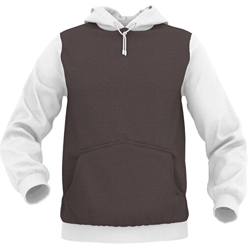 Hoodie Urban - Inkl. Individueller Gestaltung , dunkelbraun, 70% Baumwolle, 30 % Polyester, M, , Bild 1