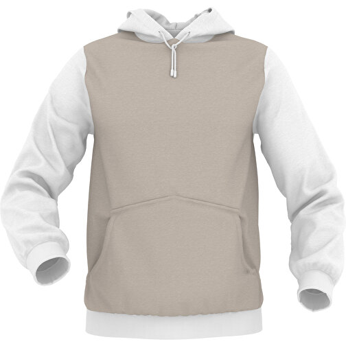 Hoodie Urban - Inkl. Individueller Gestaltung , zartgrau, 70% Baumwolle, 30 % Polyester, S, , Bild 1