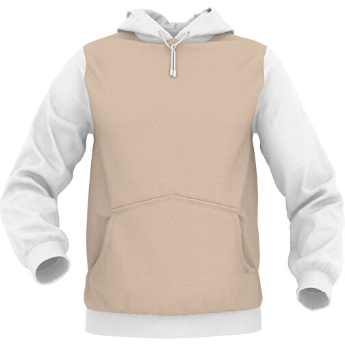 Hoodie Urban - Inkl. Individueller Gestaltung , zartbraun, 70% Baumwolle, 30 % Polyester, M, , Bild 1