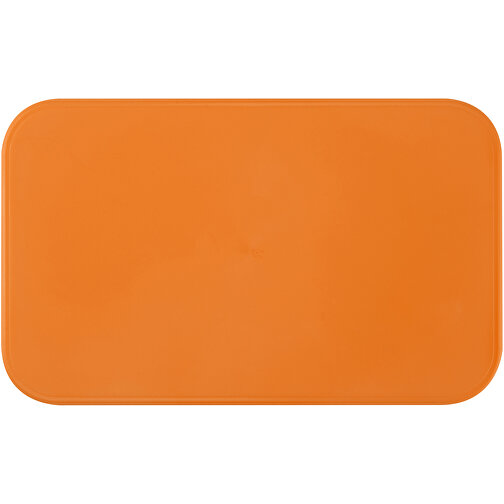 MIYO Doppel-Lunchbox , orange / orange / weiß, PP Kunststoff, 18,00cm x 11,30cm x 11,00cm (Länge x Höhe x Breite), Bild 5