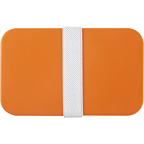 MIYO Doppel-Lunchbox , orange / orange / weiss, PP Kunststoff, 18,00cm x 11,30cm x 11,00cm (Länge x Höhe x Breite), Bild 6