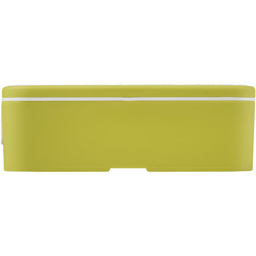 MIYO Lunchbox , limone / weiß, PP Kunststoff, 18,00cm x 6,00cm x 11,00cm (Länge x Höhe x Breite), Bild 3