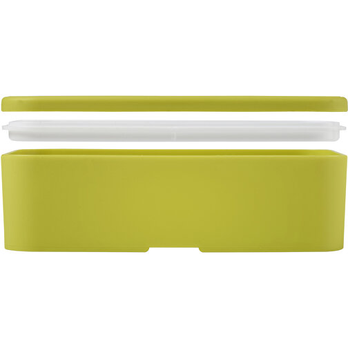 MIYO Lunchbox , limone / weiß, PP Kunststoff, 18,00cm x 6,00cm x 11,00cm (Länge x Höhe x Breite), Bild 6