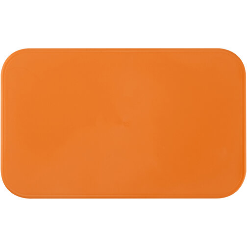 MIYO Lunchbox , orange / weiss, PP Kunststoff, 18,00cm x 6,00cm x 11,00cm (Länge x Höhe x Breite), Bild 4