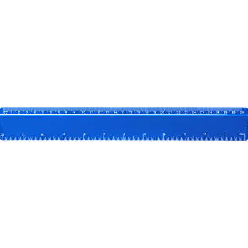 Refari 30 Cm Lineal Aus Recyceltem Kunststoff , blau, Recycelter HIPS Kunststoff, 31,20cm x 0,30cm x 4,20cm (Länge x Höhe x Breite), Bild 3