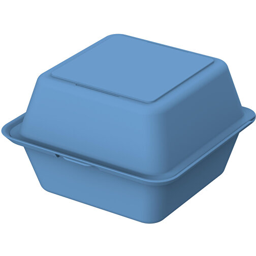 Burgerbox 'ToGo' , behagliches blau, Kunststoff, 15,70cm x 10,40cm x 15,70cm (Länge x Höhe x Breite), Bild 1