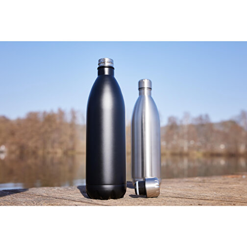 Vakuum Flasche 'Colare' 1 L , schwarz, Metall, 32,50cm (Höhe), Bild 2