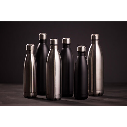 Vakuum Flasche 'Colare' 1 L , schwarz, Metall, 32,50cm (Höhe), Bild 3