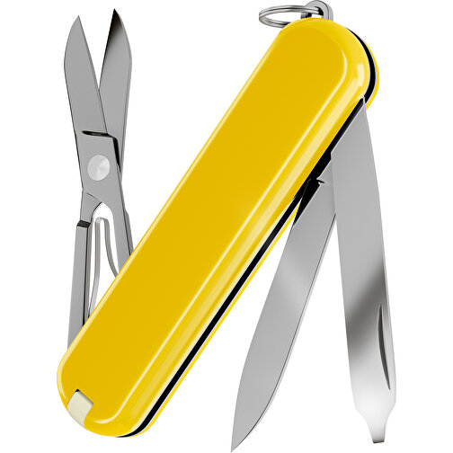 CLASSIC SD COLORS - Victorinox Schweizer Messer , Victorinox, Sunny Side, hochlegierter, rostfreier Stahl, 5,80cm x 0,90cm x 1,80cm (Länge x Höhe x Breite), Bild 2