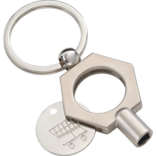 Schlüsselanhänger Mit Heizungsentlüftungsschlüssel RE98-RADIATOR-KEY , Re98, mattsilber, Metall, 8,00cm x 0,90cm x 3,50cm (Länge x Höhe x Breite), Bild 4