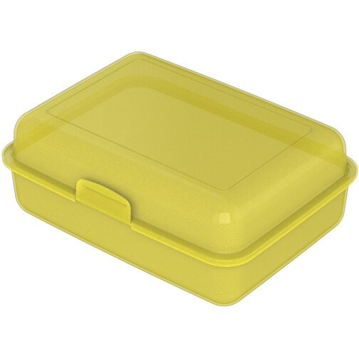 Vorratsdose 'School-Box' Groß, Mit Trennschale , trend-gelb PP, Kunststoff, 17,50cm x 6,90cm x 12,80cm (Länge x Höhe x Breite), Bild 1