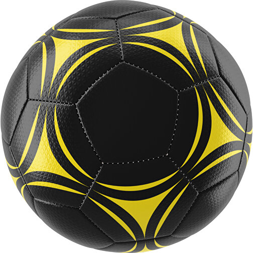 Fußball Platinum 30-Panel-Matchball - Individuell Bedruckt Und Handgenäht , schwarz / gelb, PU, 4-lagig, , Bild 1