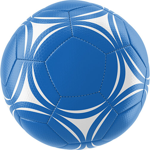 Fußball Platinum 30-Panel-Matchball - Individuell Bedruckt Und Handgenäht , kobaltblau / weiß, PU, 4-lagig, , Bild 1