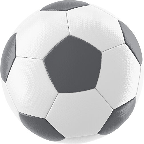 Fußball Platinum 30-Panel-Matchball - Individuell Bedruckt Und Handgenäht , weiß / dunkelgrau, PU, 4-lagig, , Bild 1