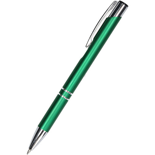 Kugelschreiber 'Novi' , grün, Metall, 13,60cm (Höhe), Bild 1