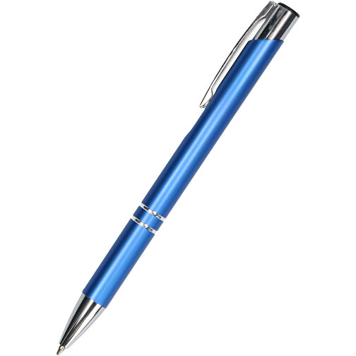 Kugelschreiber 'Novi' , blau, Metall, 13,60cm (Höhe), Bild 1