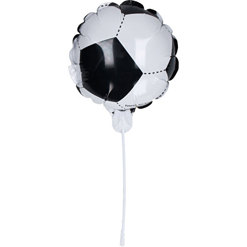 Luftballon, Selbstaufblasend 'Soccer' Deutschland, Klein , Deutschland-Farben, Kunststoff, 40,00cm x 10,00cm x 20,00cm (Länge x Höhe x Breite), Bild 1
