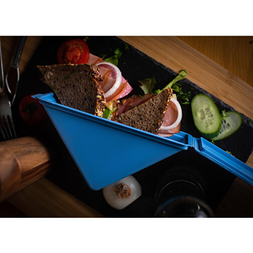 Sandwichbox „ToGo“ , beständiges braun, Kunststoff, 18,50cm x 9,00cm x 7,50cm (Länge x Höhe x Breite), Bild 4