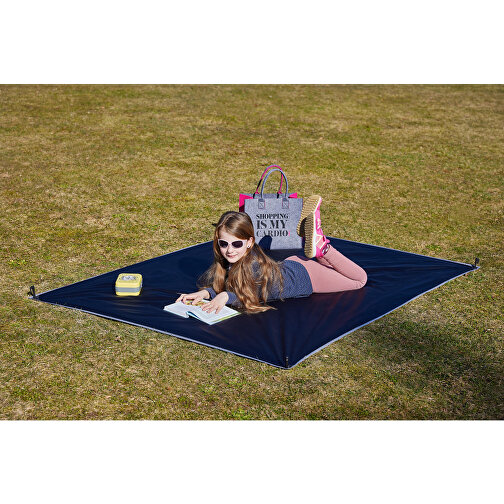 Outdoor Decke 'Relax' , schwarz/grau, Textil, 150,00cm x 200,00cm (Länge x Breite), Bild 2