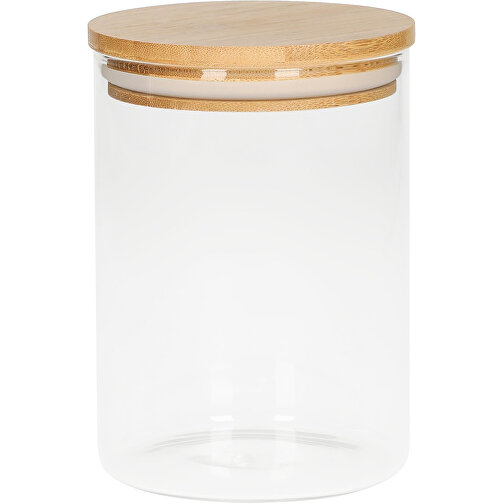 Glasbehälter 'Bamboo', 0,65 L , transparent, Glas, 14,00cm (Höhe), Bild 1