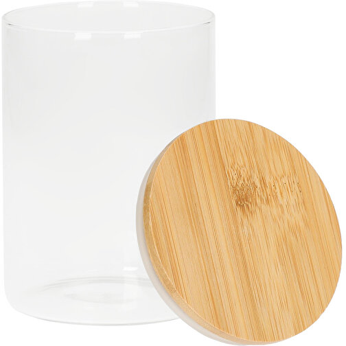 Glasbehälter 'Bamboo', 0,65 L , transparent, Glas, 14,00cm (Höhe), Bild 3