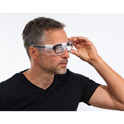 Schutzbrille 'Safety' , transparent, Kunststoff, 16,60cm x 6,80cm x 5,60cm (Länge x Höhe x Breite), Bild 3