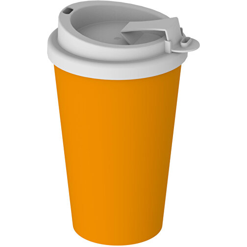 Kaffeebecher 'PremiumPlus' , standard-gelb/weiss, Kunststoff, 15,50cm (Höhe), Bild 4