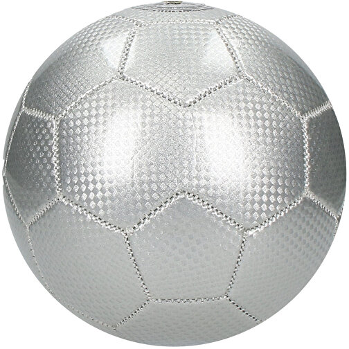Fußball 'Carbon', Klein , silber, Kunststoff, , Bild 1