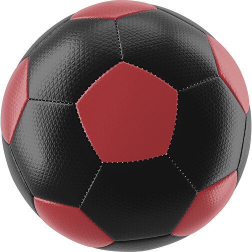 Fußball Platinum 32-Panel-Matchball - Individuell Bedruckt Und Handgenäht , schwarz / weinrot, PU, 4-lagig, , Bild 1