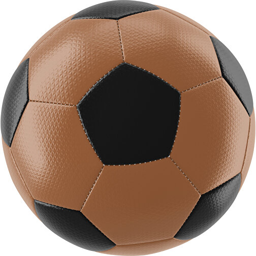 Fußball Platinum 30-Panel-Matchball - Individuell Bedruckt Und Handgenäht , braun / schwarz, PU, 4-lagig, , Bild 1