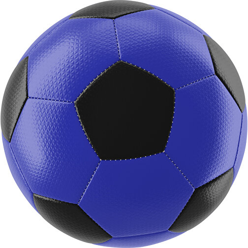 Fußball Platinum 30-Panel-Matchball - Individuell Bedruckt Und Handgenäht , blau / schwarz, PU, 4-lagig, , Bild 1