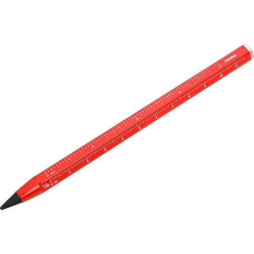 TROIKA Multitasking-Bleistift CONSTRUCTION ENDLESS , Troika, rot, Aluminium, Metall, 14,70cm x 1,00cm x 1,00cm (Länge x Höhe x Breite), Bild 1