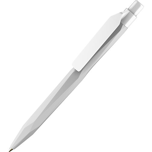 Prodir QS20 PMP-P Clip Flat Druckkugelschreiber , Prodir, grau weiss, Kunststoff, 14,10cm x 1,60cm (Länge x Breite), Bild 1