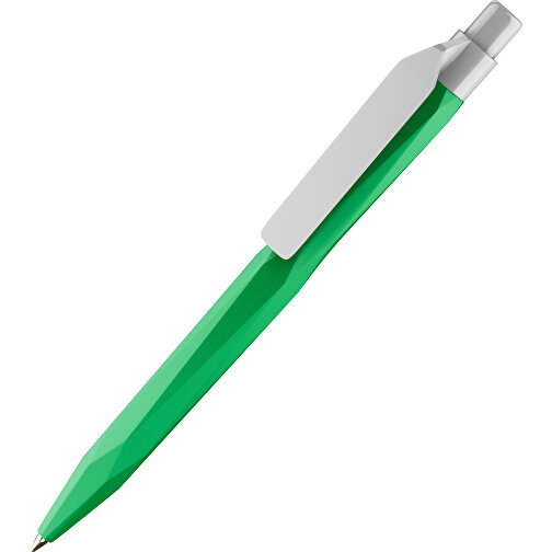 Prodir QS20 PMP-P Clip Flat Druckkugelschreiber , Prodir, hellgrün grau, Kunststoff, 14,10cm x 1,60cm (Länge x Breite), Bild 1